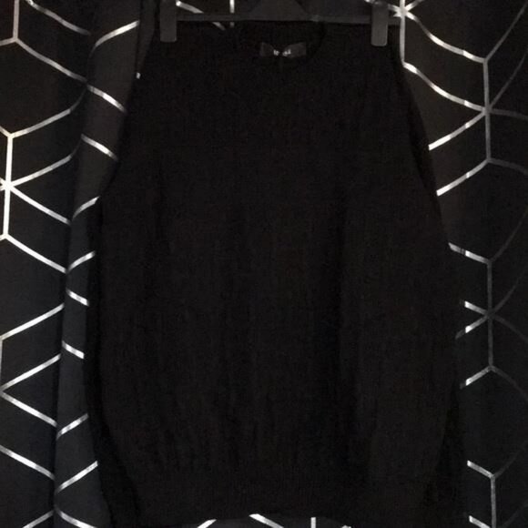 New Authentic Versace Crocodile Jacquard Wool Crew – Black size 50 - Picture 15 of 15